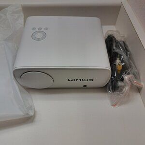 WIMIUS S26 Projector Small High Brightness 550 ANSI Lumen 5G & 2.4G WIFI